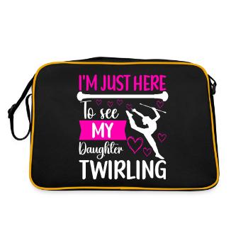 Majorette Gymnastics Majorettes Baton Twirling - Retro Bag - black/gold - Back