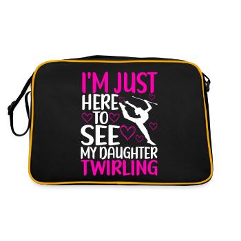 Majorette Gymnastics Majorettes Baton Twirling - Retro Bag - black/gold - Back