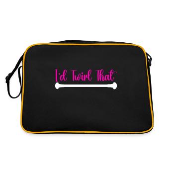 Majorette Gymnastics Majorettes Baton Twirling - Retro Bag - black/gold - Back