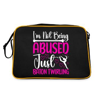 Majorette Gymnastics Majorettes Baton Twirling - Retro Bag - black/gold - Back