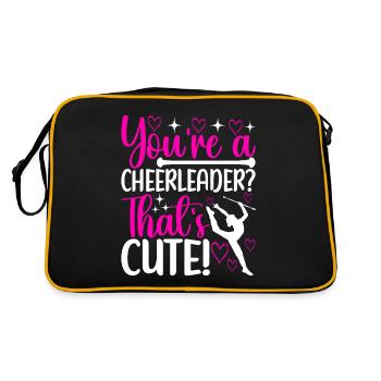 Majorette Gymnastics Majorettes Baton Twirling - Retro Bag - black/gold - Back