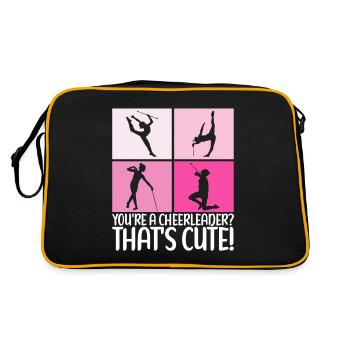 Majorette Gymnastics Majorettes Baton Twirling - Retro Bag - black/gold - Back