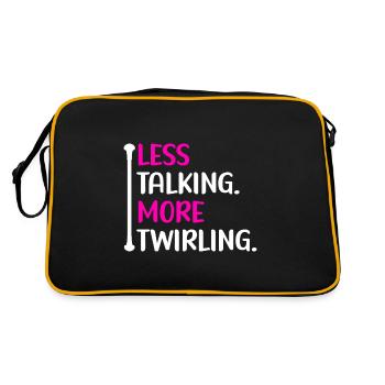 Majorette Gymnastics Majorettes Baton Twirling - Retro Bag - black/gold - Back
