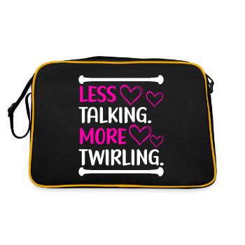 Majorette Gymnastics Majorettes Baton Twirling - Retro Bag - black/gold - Back