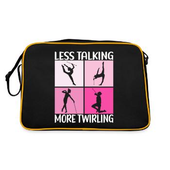 Majorette Gymnastics Majorettes Baton Twirling - Retro Bag - black/gold - Back
