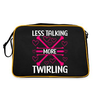Majorette Gymnastics Majorettes Baton Twirling - Retro Bag - black/gold - Back