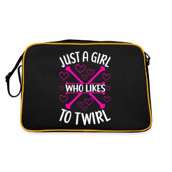 Majorette Gymnastics Majorettes Baton Twirling - Retro Bag - black/gold - Back