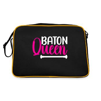 Majorette Gymnastics Majorettes Baton Twirling - Retro Bag - black/gold - Back