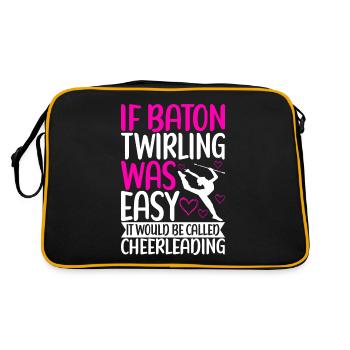 Majorette Gymnastics Majorettes Baton Twirling - Retro Bag - black/gold - Back