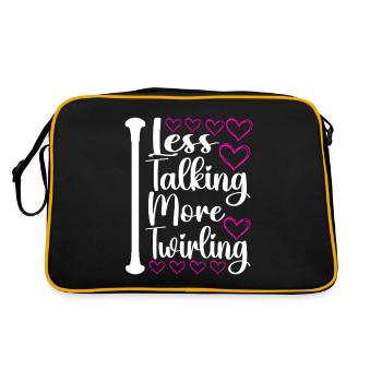 Majorette Gymnastics Majorettes Baton Twirling - Retro Bag - black/gold - Back