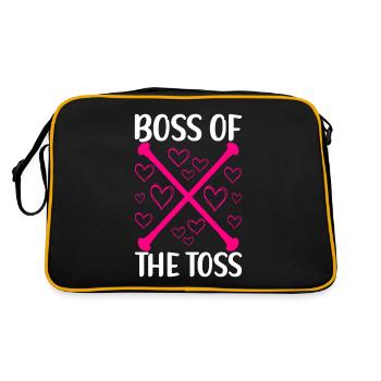 Majorette Gymnastics Majorettes Baton Twirling - Retro Bag - black/gold - Back
