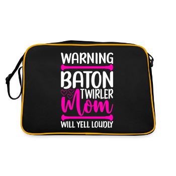 Majorette Gymnastics Majorettes Baton Twirling - Retro Bag - black/gold - Back