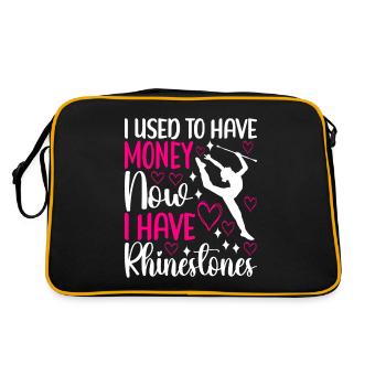 Majorette Gymnastics Majorettes Baton Twirling - Retro Bag - black/gold - Back