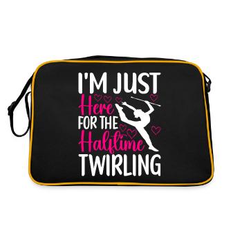 Majorette Gymnastics Majorettes Baton Twirling - Retro Bag - black/gold - Back