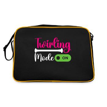 Majorette Gymnastics Majorettes Baton Twirling - Retro Bag - black/gold - Back