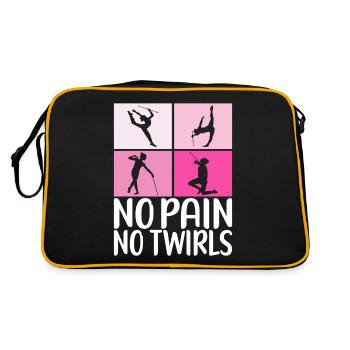 Majorette Gymnastics Majorettes Baton Twirling - Retro Bag - black/gold - Back