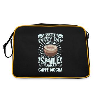 Souriez avec le caffè moka - Sac Retro - noir/or - Dos