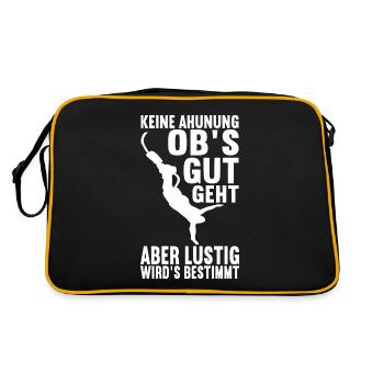 Bungee Bungeespringer - Retro Tasche - Schwarz/Gold - Hinten