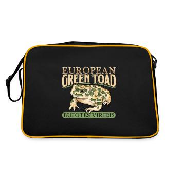 Wechselkröte - Retro Tasche - Schwarz/Gold - Hinten