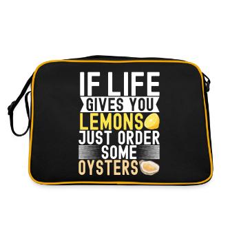 Oysters Oyster Lovers - Retro Bag - black/gold - Back