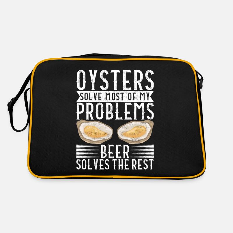 Austern Austernliebhaber Retro Tasche