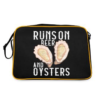 Oysters Oyster Lovers - Retro Bag - black/gold - Back