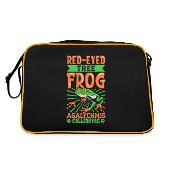 Rainette aux yeux rouges - Sac Retro - noir/or - Dos