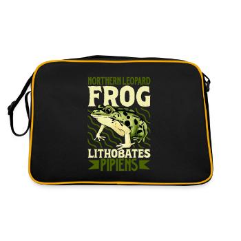 Leopardfrosch - Retro Tasche - Schwarz/Gold - Hinten