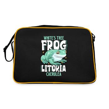 Korallenfinger-Laubfrosch - Retro Tasche - Schwarz/Gold - Hinten