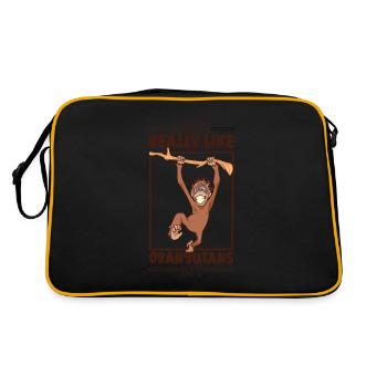 J’adore les orangs-outans - Orangs-outans - Sac Retro - noir/or - Dos