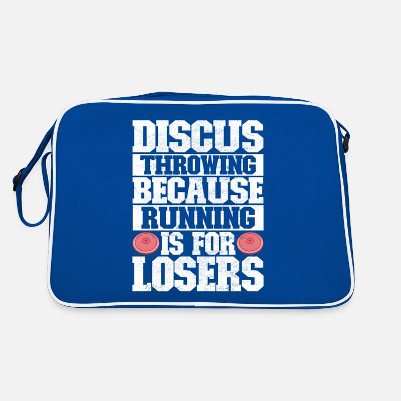 Diskuswerfer Diskuswerfen Retro Tasche