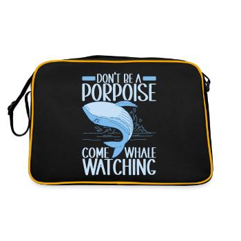 Baleines Baleine - Sac Retro - noir/or - Dos