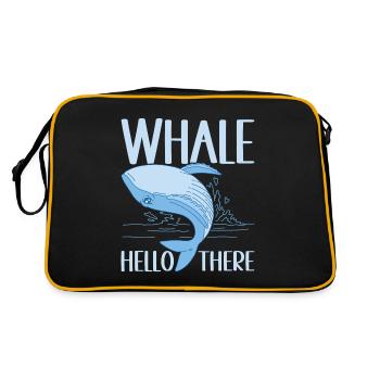 Whales Whale - Retro Bag - black/gold - Back