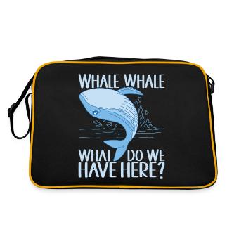 Baleines Baleine - Sac Retro - noir/or - Dos