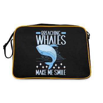 Whales Whale - Retro Bag - black/gold - Back