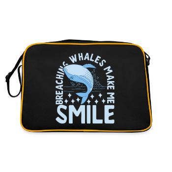 Whales Whale - Retro Bag - black/gold - Back
