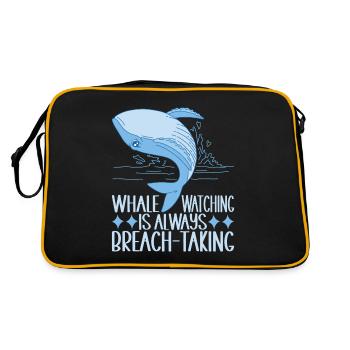 Whales Whale - Retro Bag - black/gold - Back
