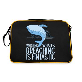 Baleines Baleine - Sac Retro - noir/or - Dos