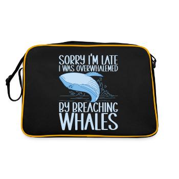 Baleines Baleine - Sac Retro - noir/or - Dos