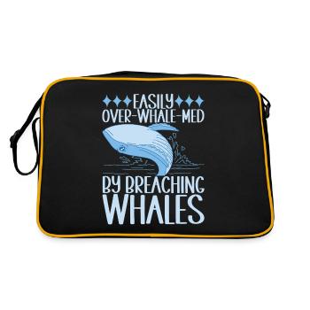 Baleines Baleine - Sac Retro - noir/or - Dos