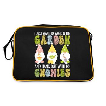 Nains de jardin Jardinage - Sac Retro - noir/or - Dos