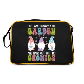 Nains de jardin Jardinage - Sac Retro - noir/or - Dos