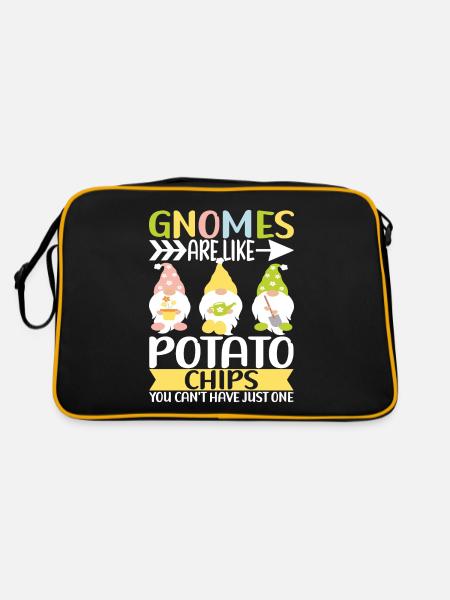 Nains de jardin Jardinage - Sac Retro - noir/or - Dos