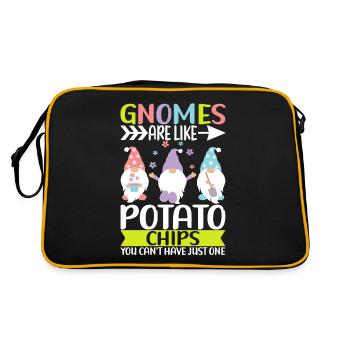 Nains de jardin Jardinage - Sac Retro - noir/or - Dos