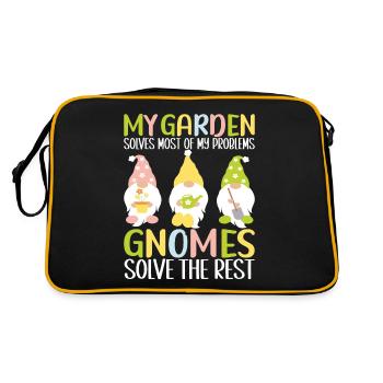 Nains de jardin Jardinage - Sac Retro - noir/or - Dos