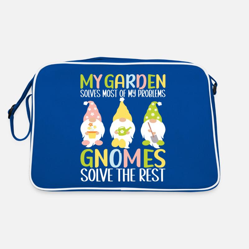 Gartenzwerge Gartenarbeit Retro Tasche