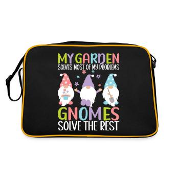 Nains de jardin Jardinage - Sac Retro - noir/or - Dos