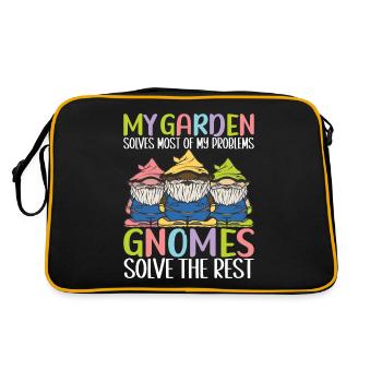 Nains de jardin Jardinage - Sac Retro - noir/or - Dos