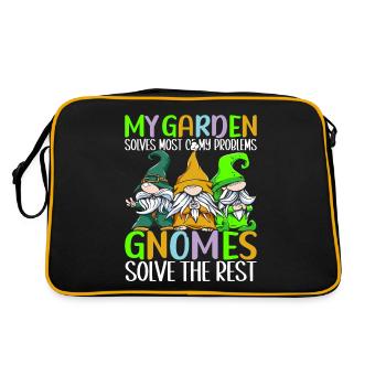 Nains de jardin Jardinage - Sac Retro - noir/or - Dos
