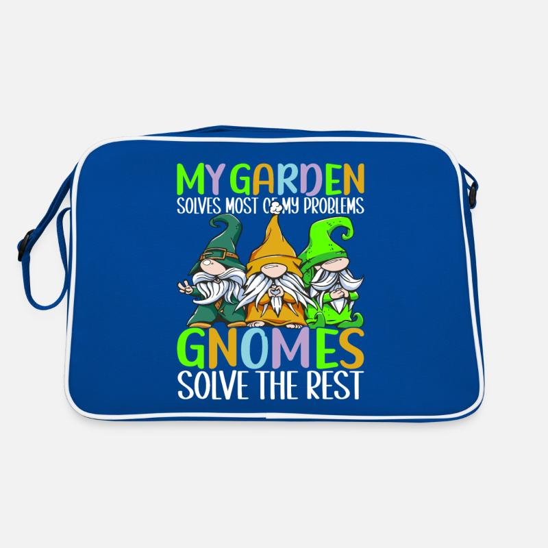 Gartenzwerge Gartenarbeit Retro Tasche